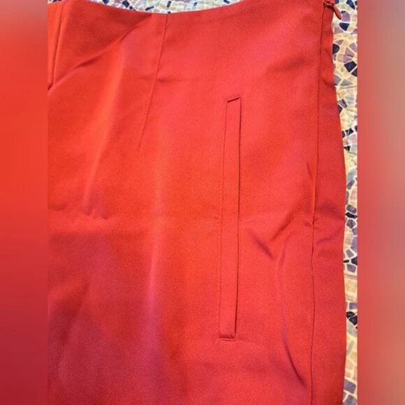 "The Noli Shop" Red Satin Dress Shorts - Picture 3 of 5